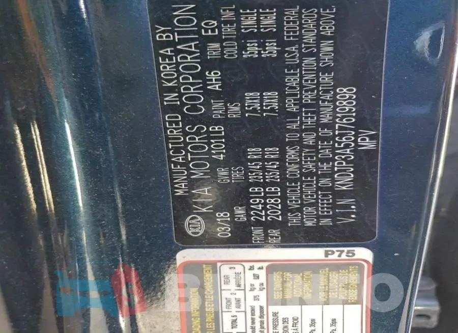 KNDJP3A56J7619898 Photo# 12