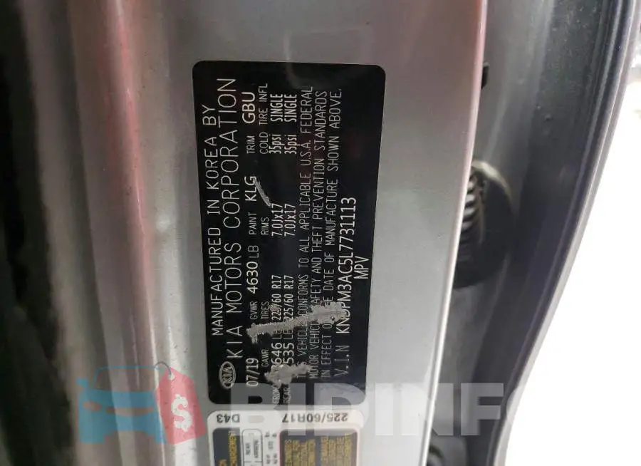 KNDPM3AC5L7731113 Photo# 12