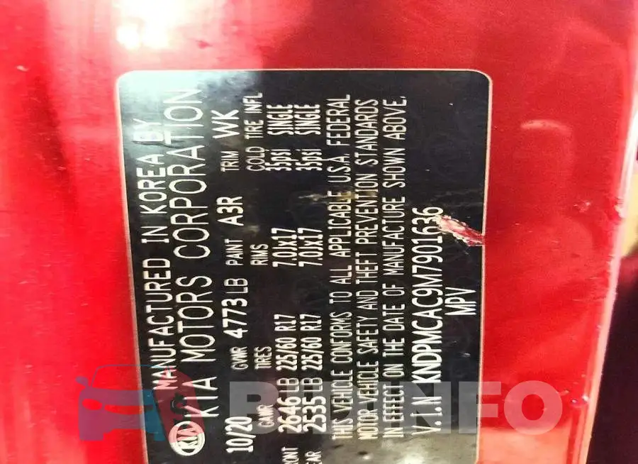KNDPMCAC9M7901636 Photo# 13
