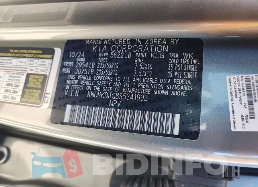 KNDRKDJG8S5341995 Photo# 13