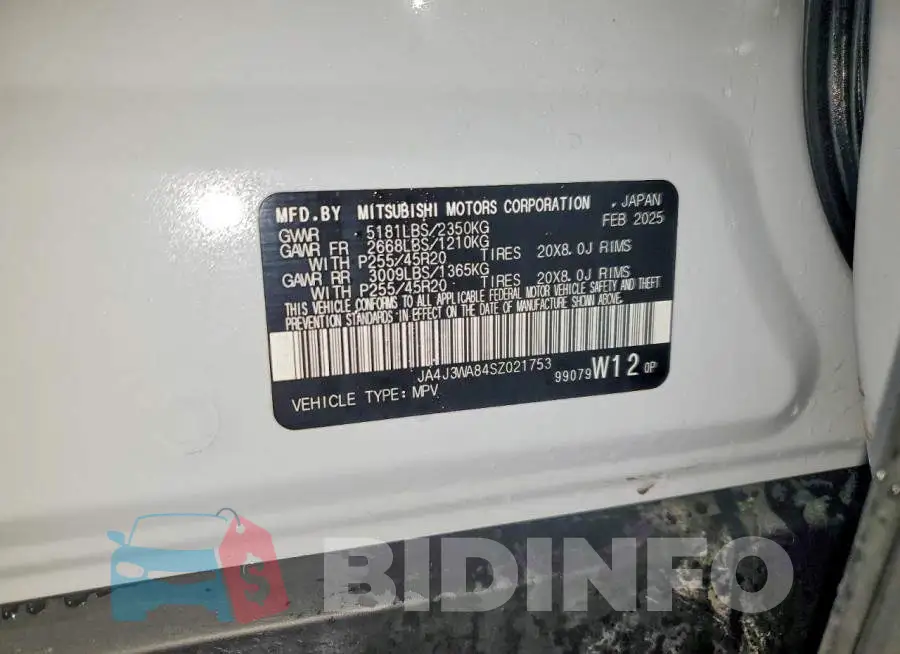 JA4J3WA84SZ021753 Photo# 13