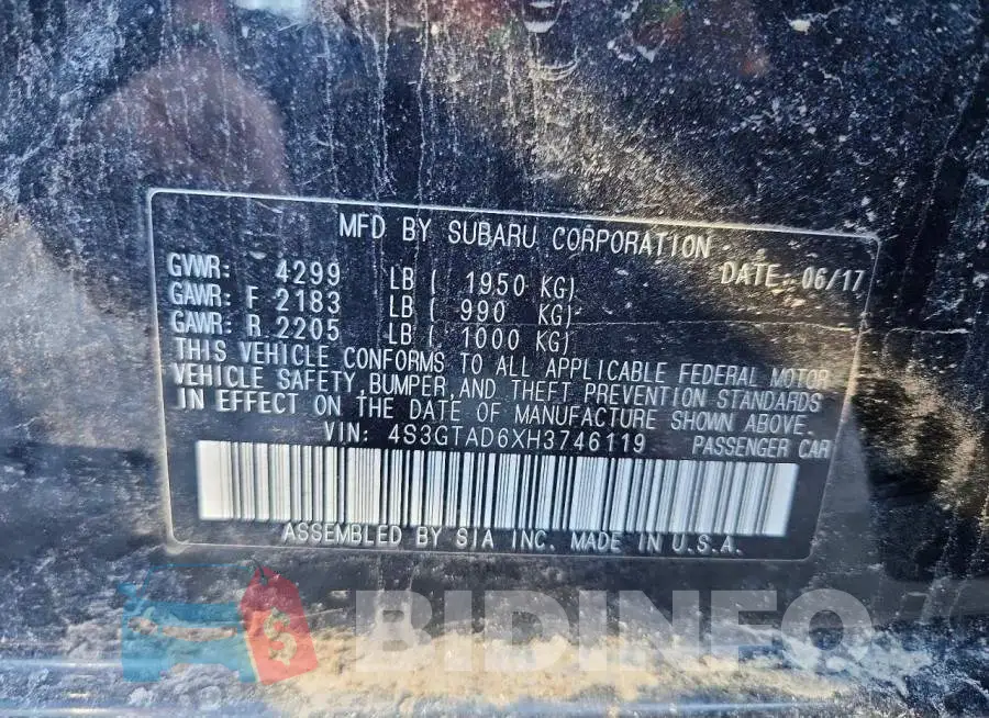 4S3GTAD6XH3746119 Photo# 12