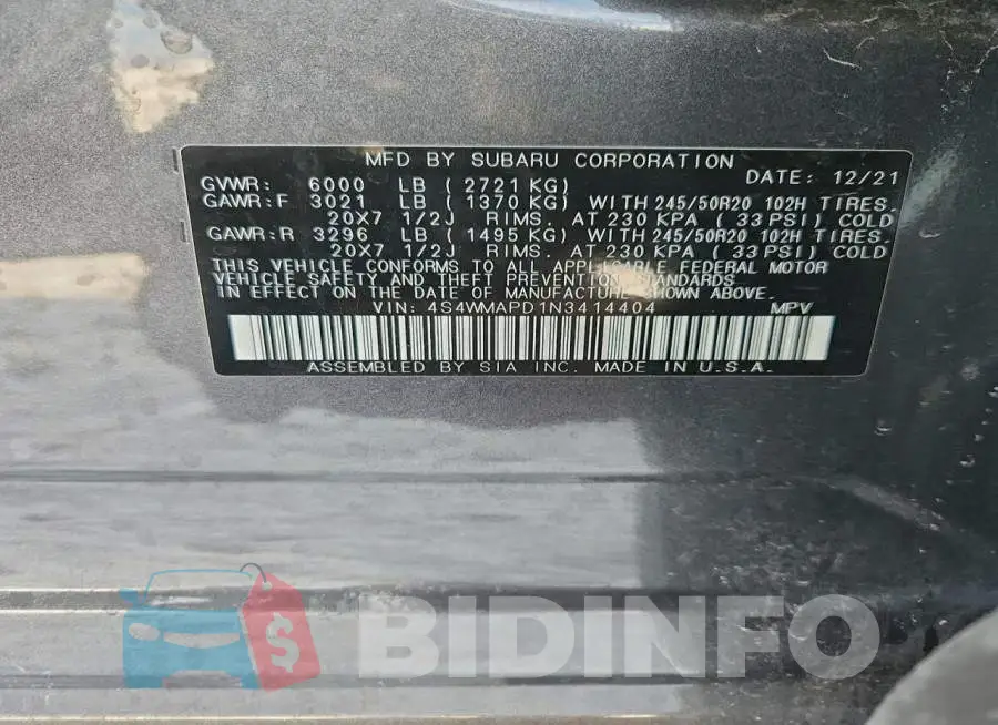 4S4WMAPD1N3414404 Photo# 13