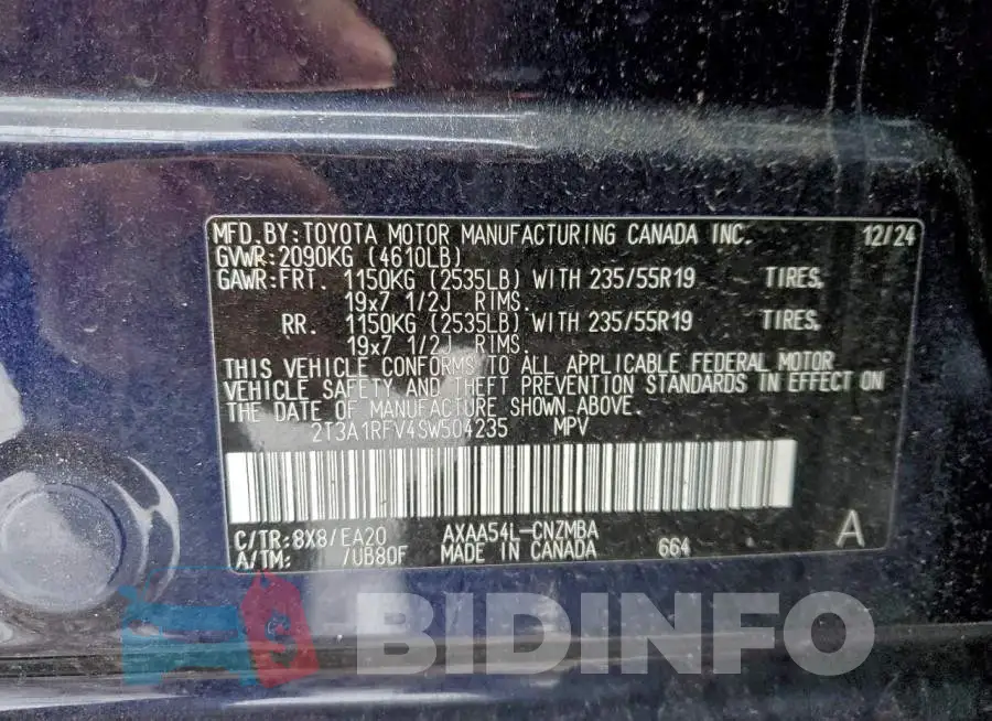 2T3A1RFV4SW504235 Photo# 14