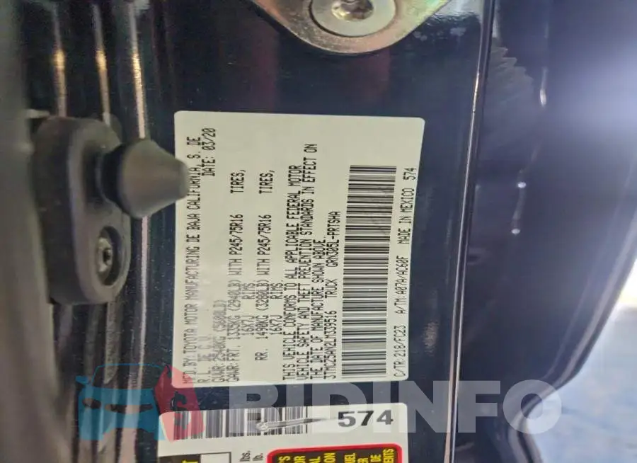 3TMCZ5AN2LM339516 Photo# 13