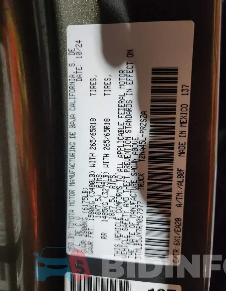3TMLB5JN7RM067977 Photo# 12