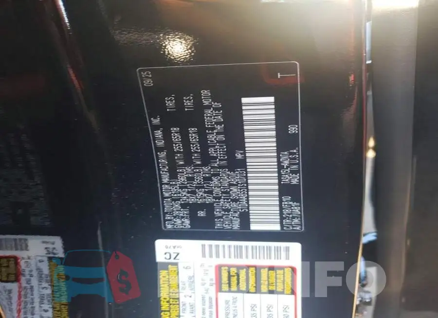 5TDAAAB55TS107031 Photo# 13