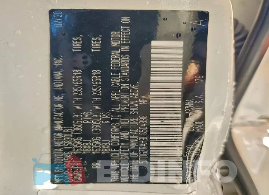 5TDGZRAH9LS504898 Photo# 14