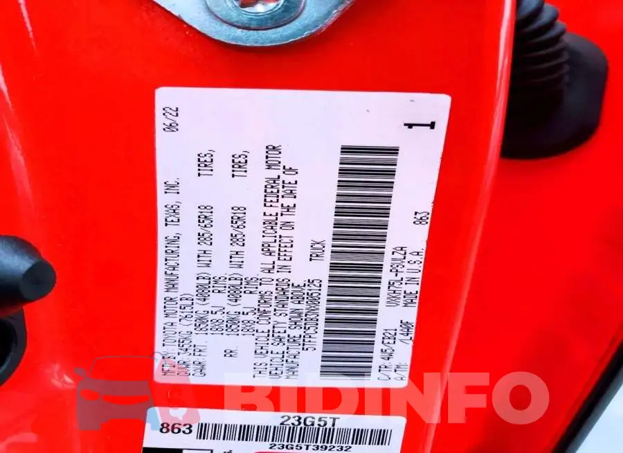 5TFPC5DB3NX005125 Photo# 12