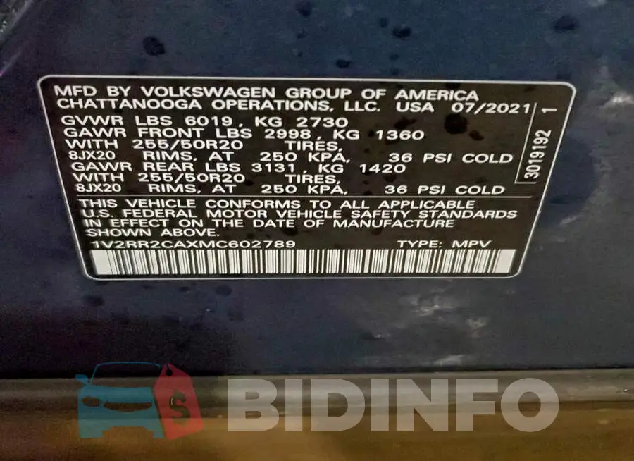 1V2RR2CAXMC602789 Photo# 14