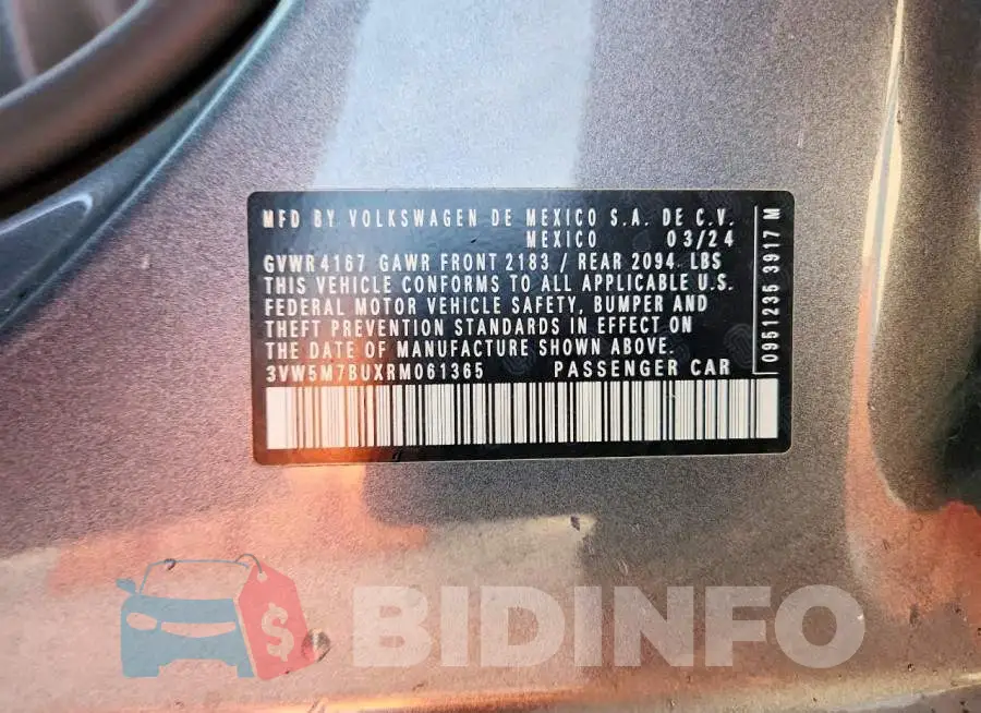 3VW5M7BUXRM061365 Photo# 12