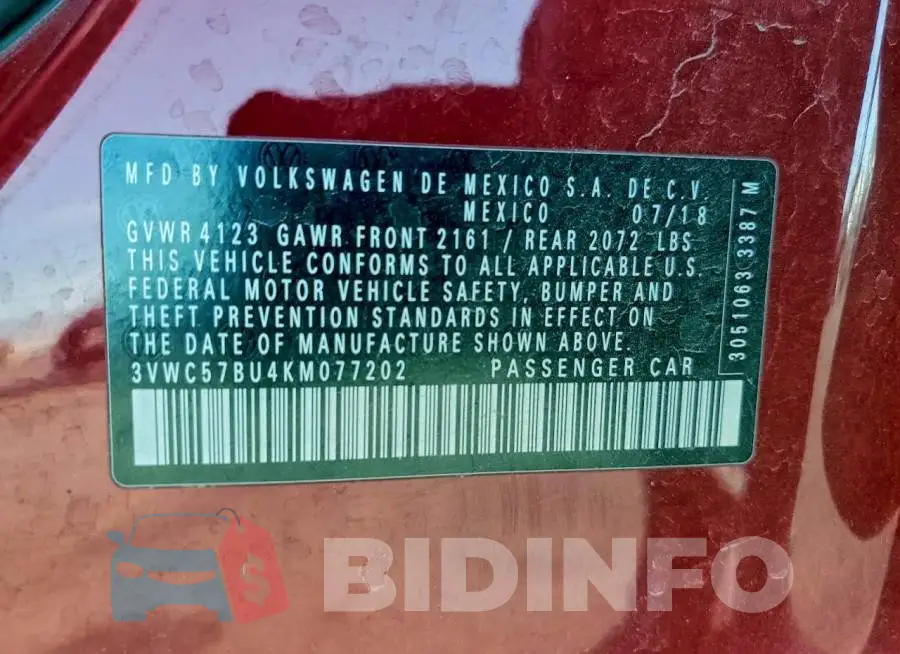 3VWC57BU4KM077202 Photo# 13