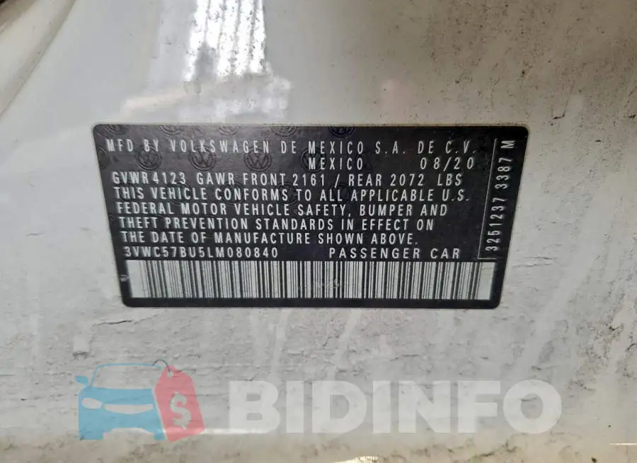 3VWC57BU5LM080840 Photo# 13