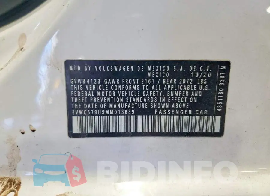 3VWC57BU9MM013689 Photo# 12