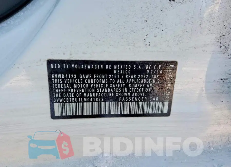 3VWCB7BU1LM041882 Photo# 12