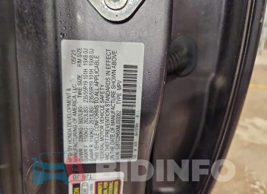 5J8TC2H5XML033352 Photo# 13