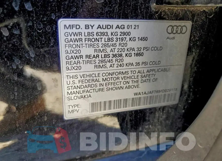 WA1AJAF76MD029118 Photo# 13