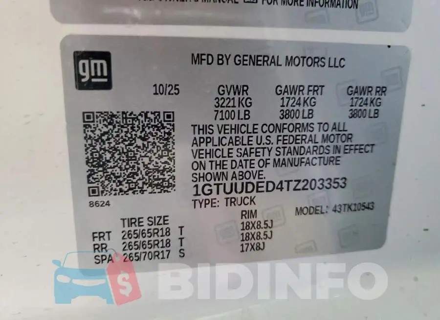 1GTUUDED4TZ203353 Photo# 12