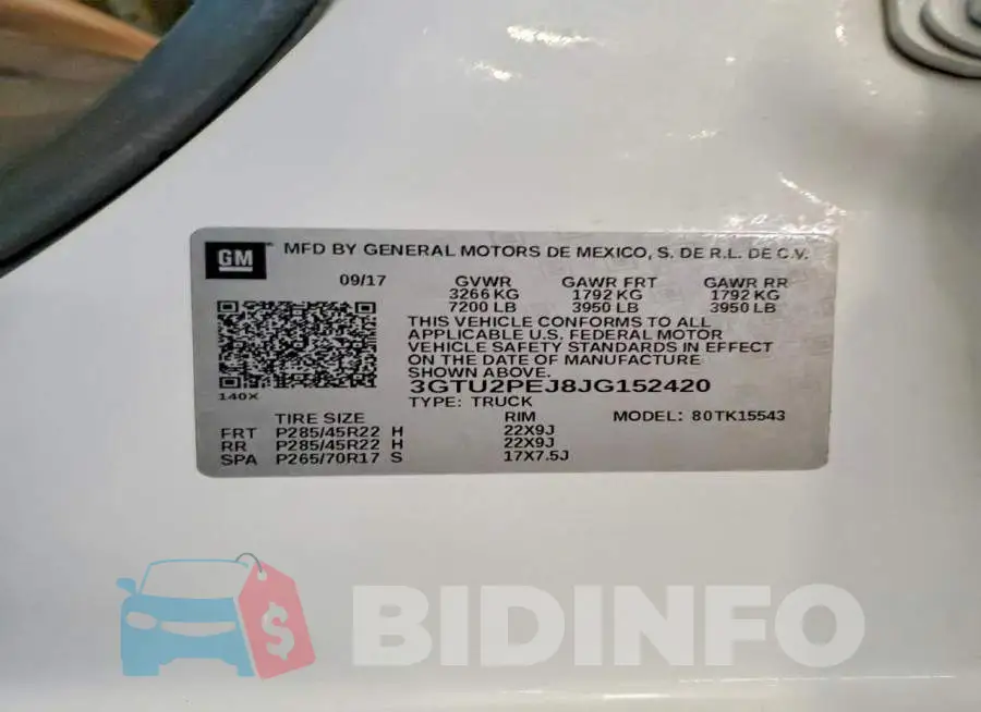 3GTU2PEJ8JG152420 Photo# 12