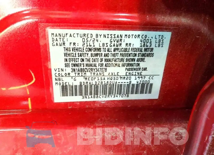 3N1AB8CV2RY347078 Photo# 12