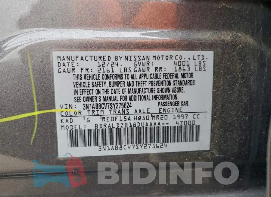 3N1AB8CV7SY275624 Photo# 12