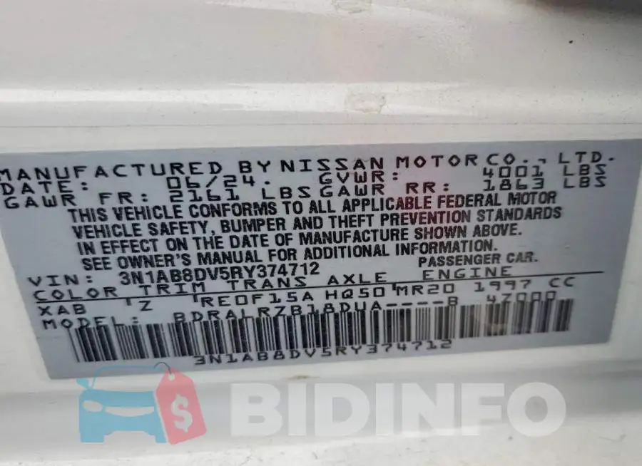 3N1AB8DV5RY374712 Photo# 13
