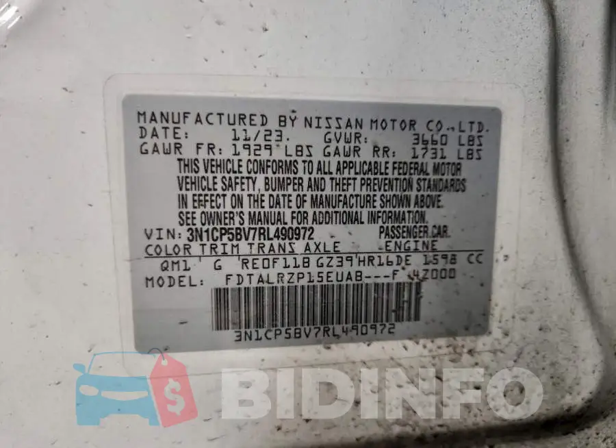 3N1CP5BV7RL490972 Photo# 14