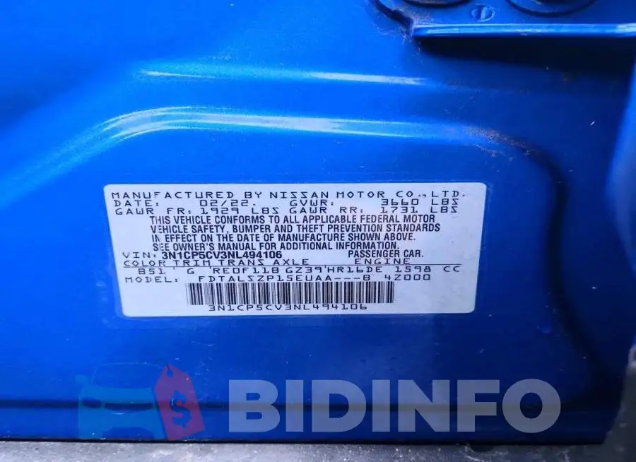 3N1CP5CV3NL494106 Photo# 12