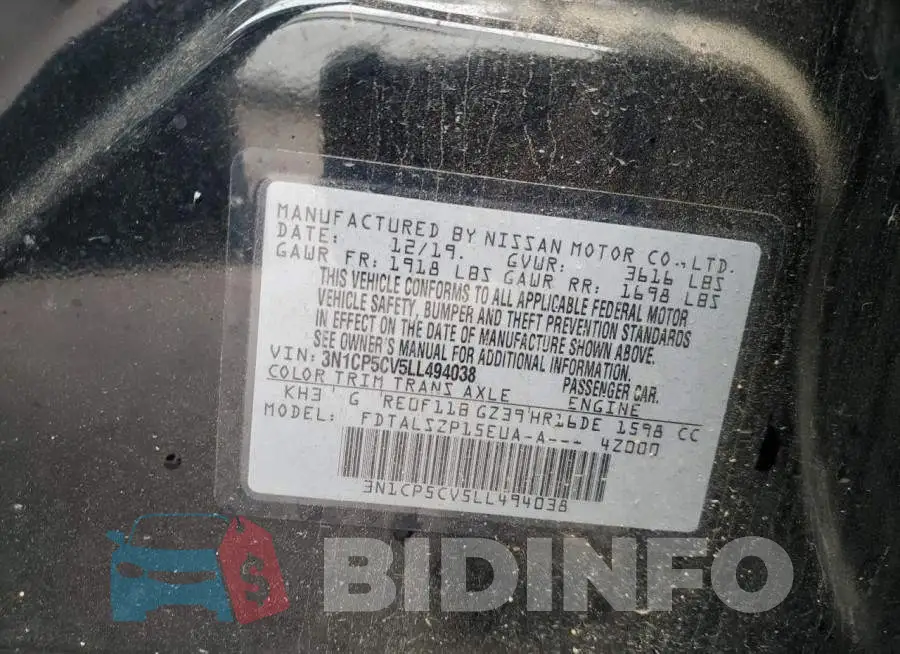 3N1CP5CV5LL494038 Photo# 13