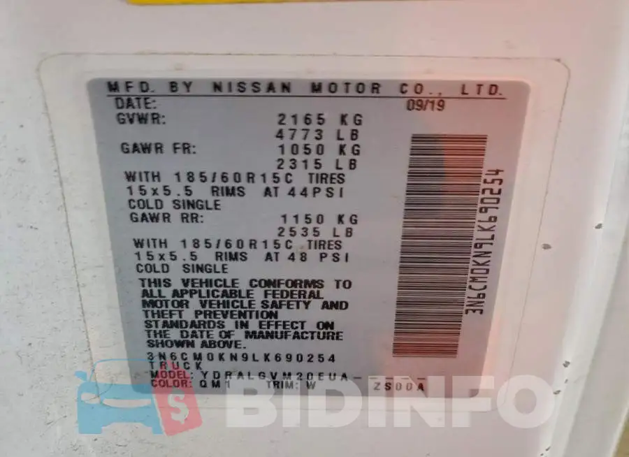 3N6CM0KN9LK690254 Photo# 13