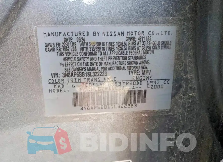 3N8AP6BB1SL322223 Photo# 13