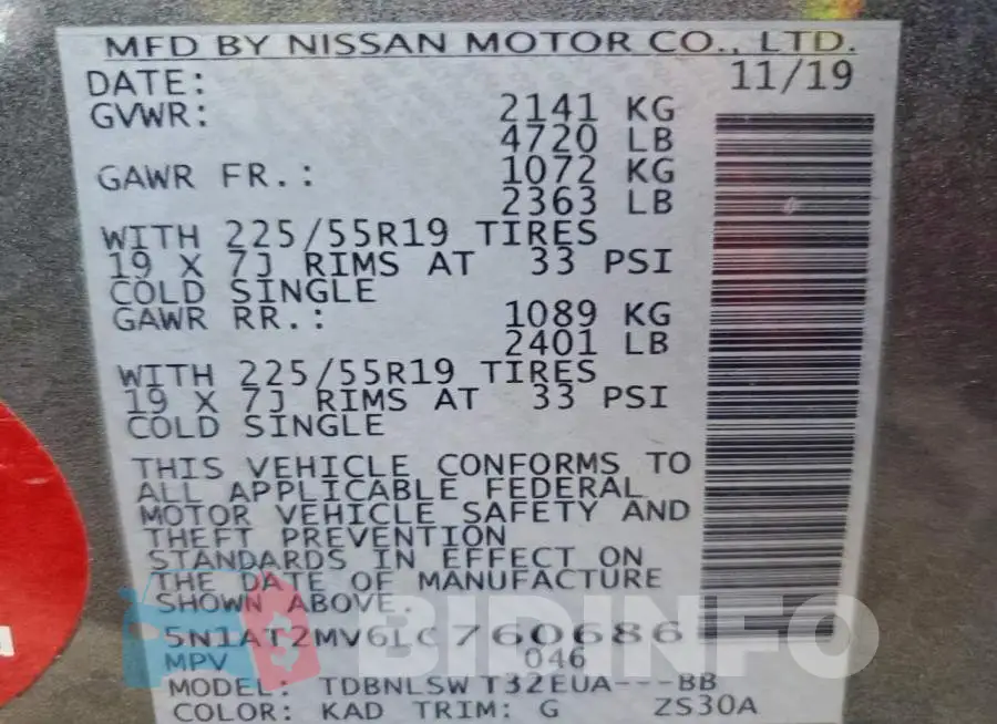 5N1AT2MV6LC760686 Photo# 13