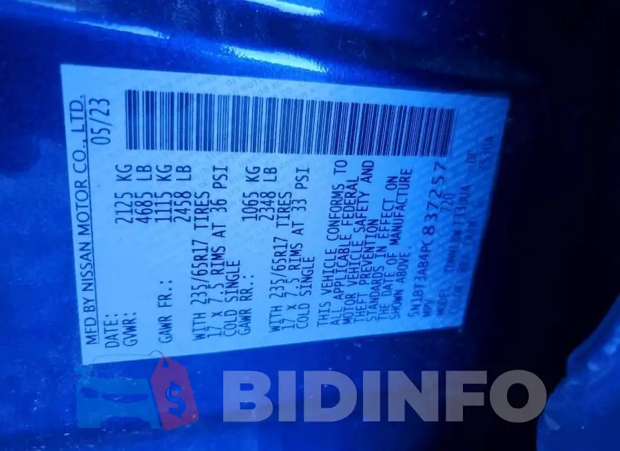 5N1BT3AB4PC837257 Photo# 14
