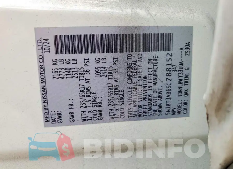 5N1BT3AB6SC788152 Photo# 12