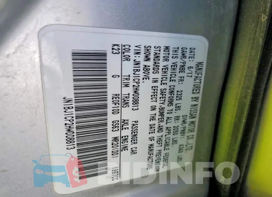 JN1BJ1CP2HW008813 Photo# 13