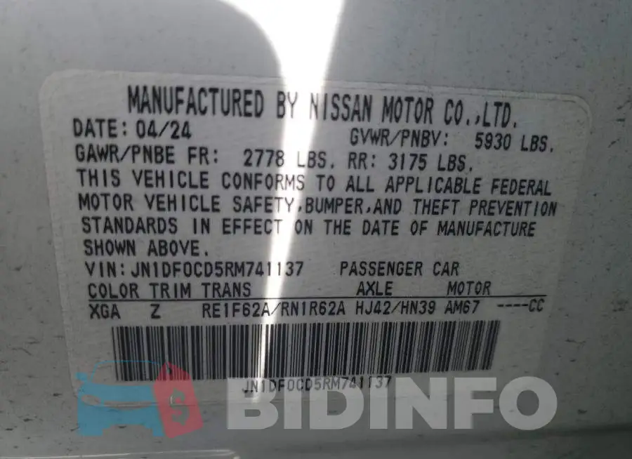 JN1DF0CD5RM741137 Photo# 13