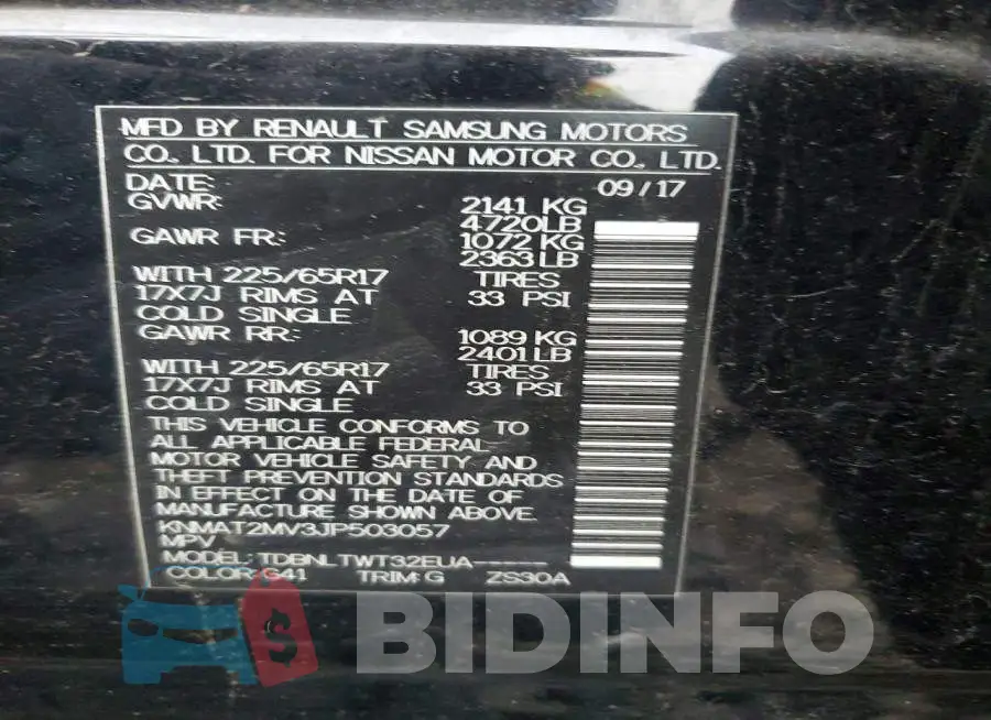 KNMAT2MV3JP503057 Photo# 14