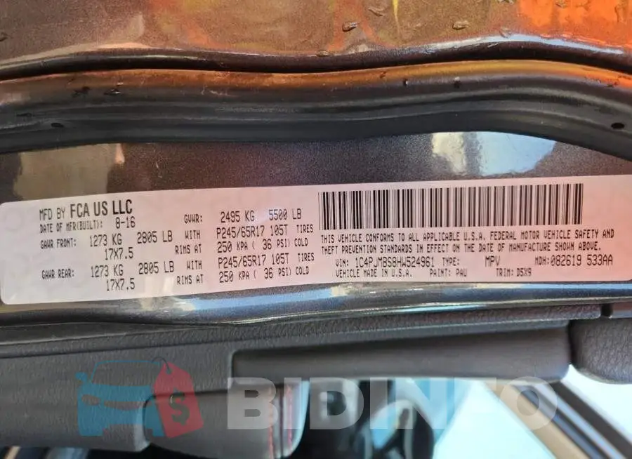 1C4PJMBS8HW524961 Photo# 13