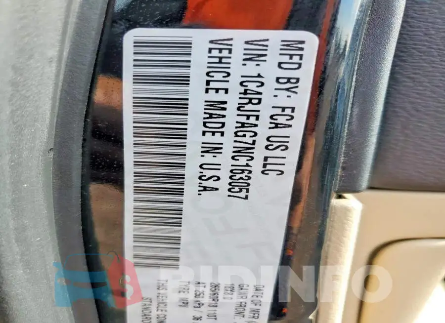 1C4RJFAG7NC163057 Photo# 14