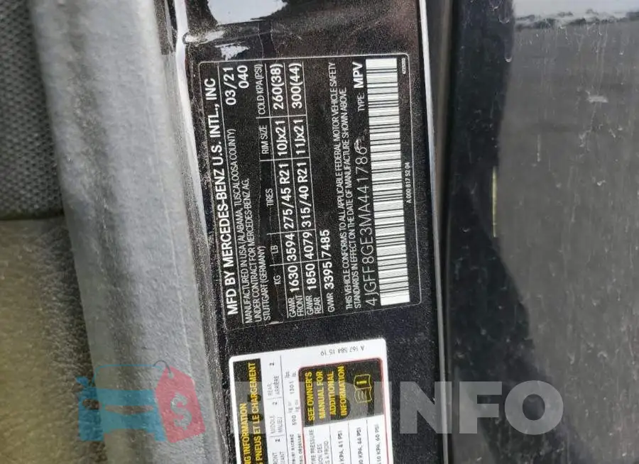 4JGFF8GE3MA441786 Photo# 13