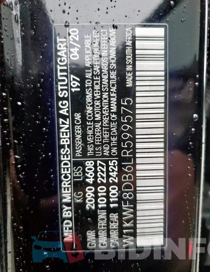 W1KWF8DB6LR599575 Photo# 13