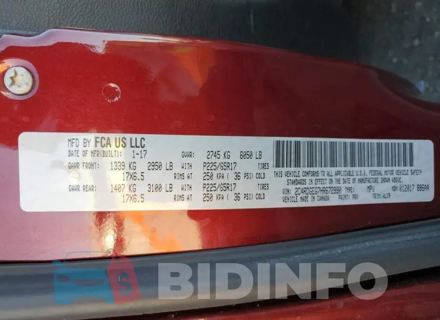 2C4RDGEG7HR672990 Photo# 13