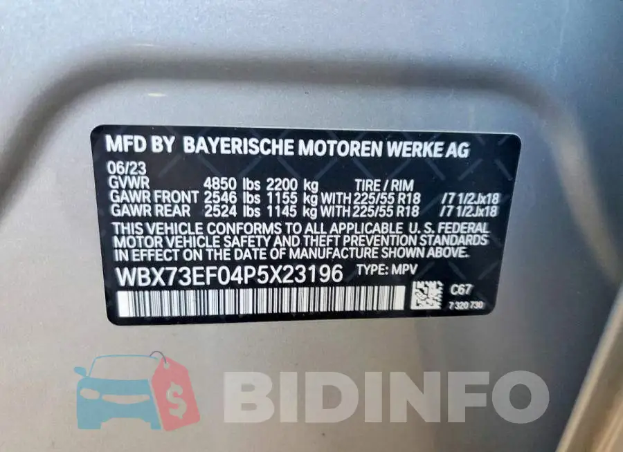 WBX73EF04P5X23196 Photo# 12