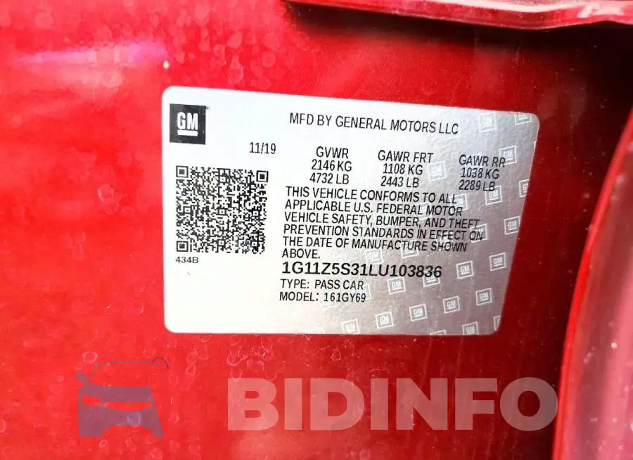 1G11Z5S31LU103836 Photo# 12