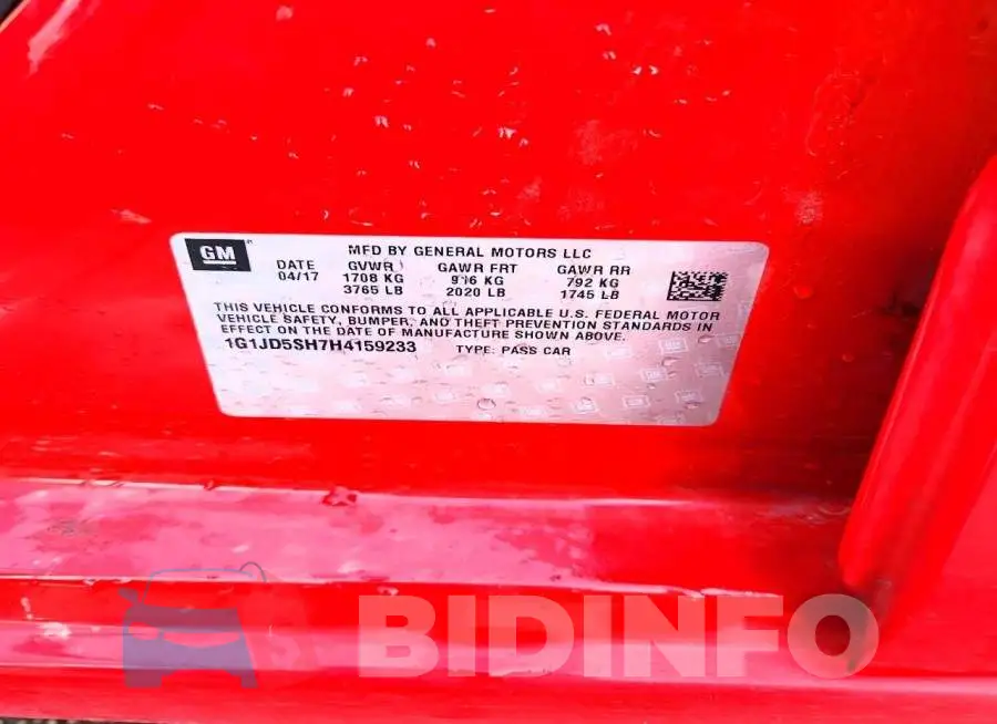 1G1JD5SH7H4159233 Photo# 12