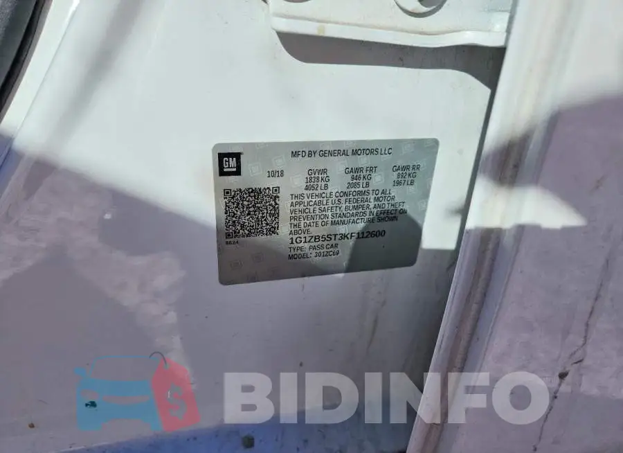 1G1ZB5ST3KF112600 Photo# 12