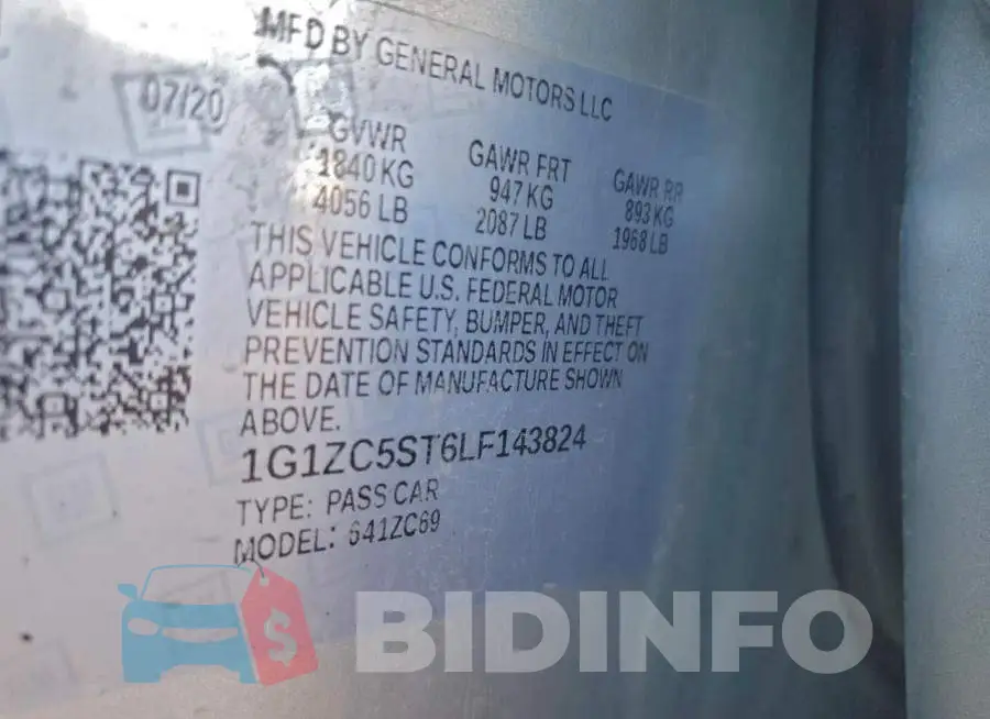 1G1ZC5ST6LF143824 Photo# 13