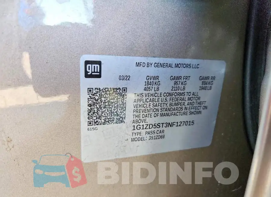 1G1ZD5ST3NF127015 Photo# 12