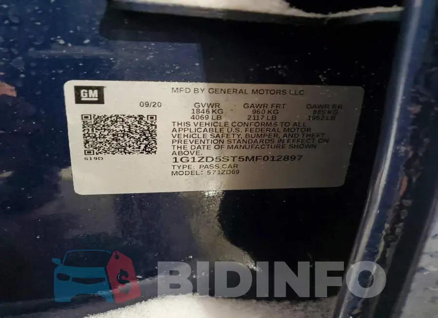 1G1ZD5ST5MF012897 Photo# 13