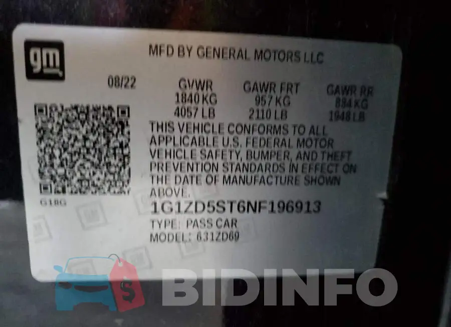 1G1ZD5ST6NF196913 Photo# 12
